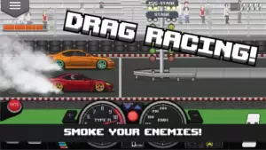 Pixel Car Racer скриншот